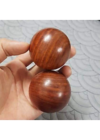 2 Bi lăn tay gỗ hương quả tròn 5 cm