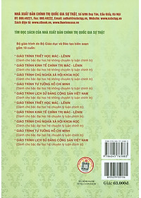 Combo 4 cuốn Giáo Trình Dành Cho Bậc Đại Học Hệ Không Chuyên Lý Luận Chính Trị: Giáo Trình Kinh Tế Chính Trị Mác – Lênin + Giáo Trình Lịch Sử Đảng Cộng Sản Việt Nam + Giáo Trình Chủ Nghĩa Xã Hội Khoa Học + Giáo Trình Tư Tưởng Hồ Chí Minh