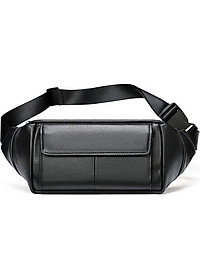 Túi bao tử nam MARRANT BHM7315 Da cừu thật 100%. Đeo bụng, đeo vai, đeo hông, đeo ngực...