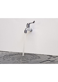 Vòi hồ nhựa ABS mạ Chrome Eurolife EL-HN03 (Trắng bạc)