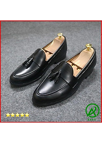 Giày Lười Nam Chuông Da Nhám Sang Trọng Khâu Đế Chắc Chắn M573