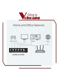 Bộ Chia Tín Hiệu TP-Link LS105G Switch Để Bàn 5 Cổng 10/100/1000Mbps - Hàng Chính Hãng