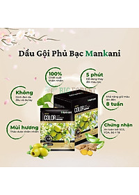 Hộp Dầu Gội Nhuộm Tóc, Thảo Dược Màu Nâu Cà Phê, Mankani [250ml - Chính Hãng]