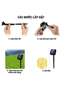 Đèn LED Đom Đóm Chipsbling Dùng Pin Năng Lượng Mặt Trời 