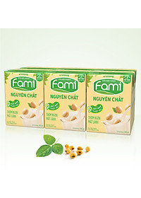 Thùng Sữa đậu nành Vinasoy Fami nguyên chất (200ml x 36 Hộp)