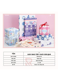 Giấy bọc sách vở / Giấy gói quà / giấy bao tập / giấy bao vở học sinh, sinh viên size A4, B5, A5 cao cấp – 24 cuốn