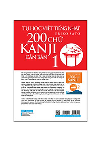 Sách Tự Học Viết Tiếng Nhật (Tập 1) - 200 Chữ Kanji Căn Bản