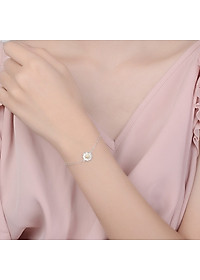 Lắc tay nữ thời trang LT86 xinh xắn hình hoa cúc S925