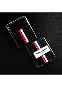 Ốp lưng dành cho Samsung Galaxy Z Fold 3 , Z Flip 3 trong suốt Thom Browne, hai mảnh hiệu Likgus - Hàng chính hãng
