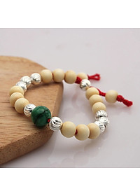 Lắc Tay Lắc Chân Trẻ Em Vòng Dâu Tằm Bạc Hiểu Minh LTE050