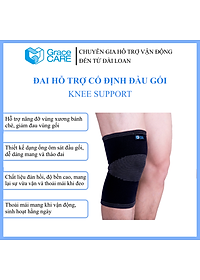 Đai Bó Cố Định Đầu Gối Grace Care KB120 – Co Giãn, Đàn Hồi 4 Hướng, Hỗ Trợ Vận Động, Giảm Đau