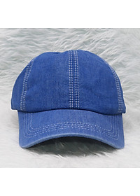 Nón kết jean trơn nam nữ bụi, vải jean bền đẹp, dễ dàng điều chỉnh size, khóa gài cứng cáp, sang trọng