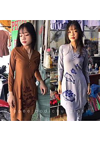 Đồ Lam Đi Chùa # CTân Bà Lai Hoa In # Vải Thun # Quần Áo Nữ # Đồ Bộ Nữ