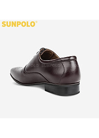 Giày Tây Nam Da Bò Thủ Công Cao Cấp SUNPOLO MU0038 (Đen, Nâu, Đỏ)