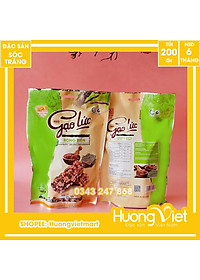 Đặc Sản Sóc Trăng - Kẹo Gạo Lức Rong Biển Giòn Tan Tân Huê Viên 200G, Kẹo Gạo Lứt Sóc Trăng, Thanh Gạo Lức Rong Biển