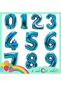 Bong bóng số trang trí tiệc xinh 0-9 size lớn (chọn màu)