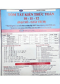 Tóm Tắt Kiến Thức Toán 10-11-12 - Đại Số - Giải Tích