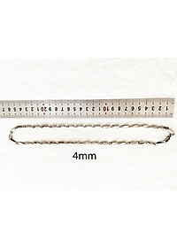 Dây chuyền nam 4mm - vĩnh viễn không đen - dây chuyền chuẩn chất đàn ông