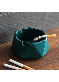 Gạt Tàn Thuốc Lá Bằng Gốm Sứ Hình Lục Giác Phong Cách Châu Âu Sang Trọng