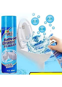 Chai Xịt Vệ Sinh Bọt Tuyết Phòng Tắm Bathroom Cleaner Siêu Sạch - Dung Tích 500ML Làm Sạch