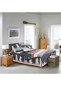 Bộ ga chun chần Everon EPM22074 ( 01 ga chun chần + 02 vỏ gối 45cmx65cm )