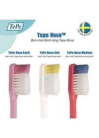 Bàn Chải Đánh Răng Tepe Nova – Làm Sạch Sâu Răng Trong Cùng, Đầu Nhô Cao (Vỉ) - Nhập Khẩu Thuỵ Điển