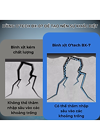 Bình Xịt Chống Thấm Trần Nhà, Tường Ngoài, Mái Tôn, Tạo Lớp Phủ Chống Nước Chống Rò Rỉ O'tech BX-7 - Hàng Chính Hãng