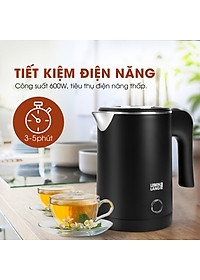 Nơi bán Ấm siêu tốc mini Lebenlang LBL2319, công suất 600W, sôi nhanh trong 4 phút, nhỏ gọn, dễ mang đi du lịch, bảo hành 2 năm