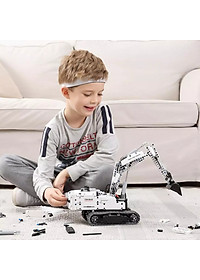 Xiaomi Onebot Engineering Excavator Building Blocks Toy Kids Gift Crawler Simulation console Bàn điều khiển mô phỏng Truyền động cơ khí 900+ bộ phận
