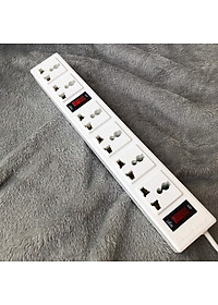 Ổ cắm Điện Quang ĐQ 003A-04-2M (6 lỗ 3 chấu dây 2 mét)