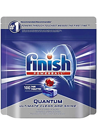 Viên rửa bát Finish Quantum Max 100 viên 14 in 1