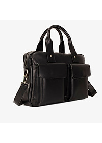 Cặp da công sở da bò Mill cao cấp B102 Bụi Leather - Bảo hành 12 tháng