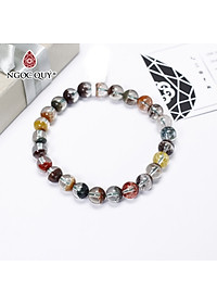 Vòng tay đá ưu linh đa sắc size hạt 8mm - Ngọc Quý Gemstones