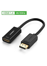 Ugreen UG40363MM137TK Màu Đen Cáp chuyển đổi DisplayPort sang HDMI V1.4 hỗ trợ phân giải 4K 2K - HÀNG CHÍNH HÃNG