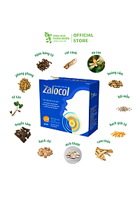 Viên ngậm ho thảo mộc Zalocol  Hỗ trợ giảm đờm, đau rát họng, khản tiếng (Hộp 20 viên) - Genat - Giao 2H HCM