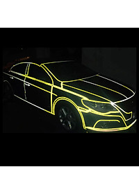 Cuộn Đề Can (Decal) Phản Quang Dán Trang Trí Viền Thân Xe Đạp, Xe Máy, Ô tô An Toàn Ban Đêm Nổi Bật (8 mét) Mai Lee