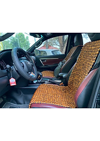 Lót đàn ghế ô tô hạt gỗ Bách Xanh - Mian .vn ( hình thật )
