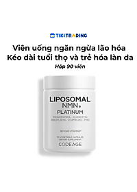 Viên uống ngăn ngừa lão hóa kéo dài tuổi thọ và trẻ hóa làn da Codeage Liposomal NMN - 90 Viên