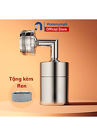 Đầu vòi nước xoay 720 độ, tiện ích, tăng áp, tạo bọt, hai chế độ tiết kiệm nước, đạt tiêu chuẩn NSF – WHO
