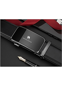 Thắt lưng nam da bò nguyên chất mặt khóa tự động hợp kim cao cấp