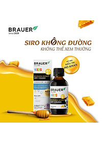 Siro hỗ trợ giảm ho cho trẻ từ 2 tuổi Brauer Manuka Honey Úc giảm ho, ngứa và rát cổ họng, làm mát và dịu cổ họng, tăng sức đề kháng - OZ Slim Store