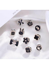 Set 10 Cúc Áo Mini Chống Hở, Ghim Cài Áo Trang Trí, Khuy Cài Áo Thời Trang Hàn Quốc Giá Rẻ 