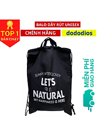 Balo dây rút unisex, Balo dây rút gấp gọn, vải dù chống thấm nước, Balo dây rút unisex, túi gấp, túi dây rút - vải dù chống thấm nước - Chính hãng dododios