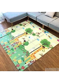 THẢM XỐP GẤP GỌN XPE 1,8X2M 2 MẶT, VÂN NỔI