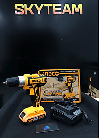 MÁY KHOAN PIN CHÍNH HÃNG 20V LITHIUM INGCO CDLI20024 (1 SẠC, 1 PIN)- HÀNG CHÍNH HÃNG