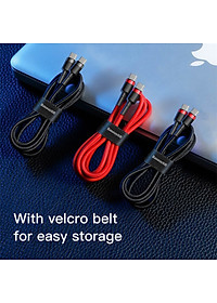 Cáp sạc nhanh Type-C PD2.0 60W cho MacBook, iPad Pro, Samsung, HTC, Xiaomi Baseus  Cafule dài 1m - Hàng chính hãng