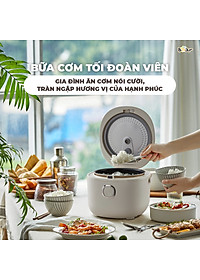 Nồi Cơm Điện Tử Bear 3L Lòng Nồi 5 Lớp Đa Năng Nấu Cơm Nấu Cháo Hầm Hấp Hâm Nóng Hẹn Giờ Lên Đến 12 Tiếng SB-NC30A - HÀNG CHÍNH HÃNG