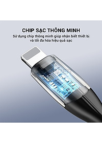 Cáp sạc iphone Baseus Horizontal sạc nhanh 2.4A và dây sạc truyền dữ liệu tốc độ cao bọc dù cho iP / iPad - hàng chính hãng