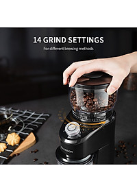 Máy xay hạt cà phê cao cấp nhãn hiệu Shardor CG845B Công suất: 200W Tích hợp 14 chế độ xay hạt cà phê - HÀNG CHÍNH HÃNG