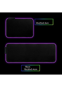 Lót chuột Mouse pad Led RGB 350*250*3mm - Hàng chính hãng / Hàng nhập khẩu